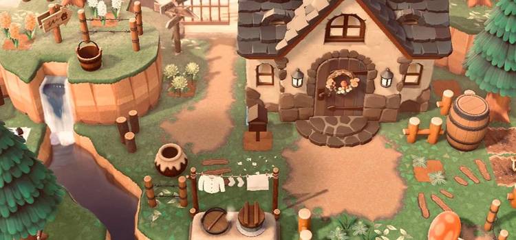 Cozy Animal Crossing village