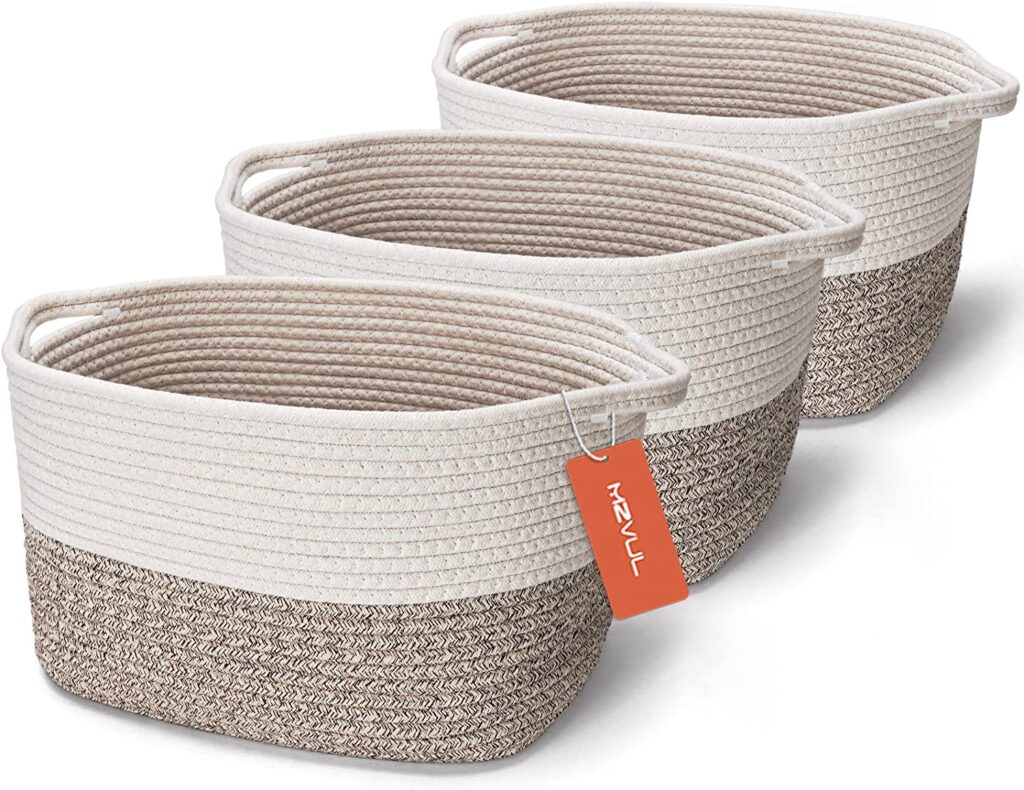 Fabric basket trio from Amazon.