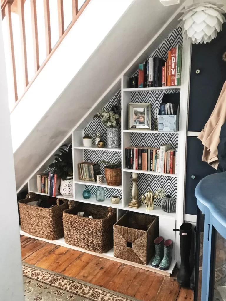 Under stairs cubbies