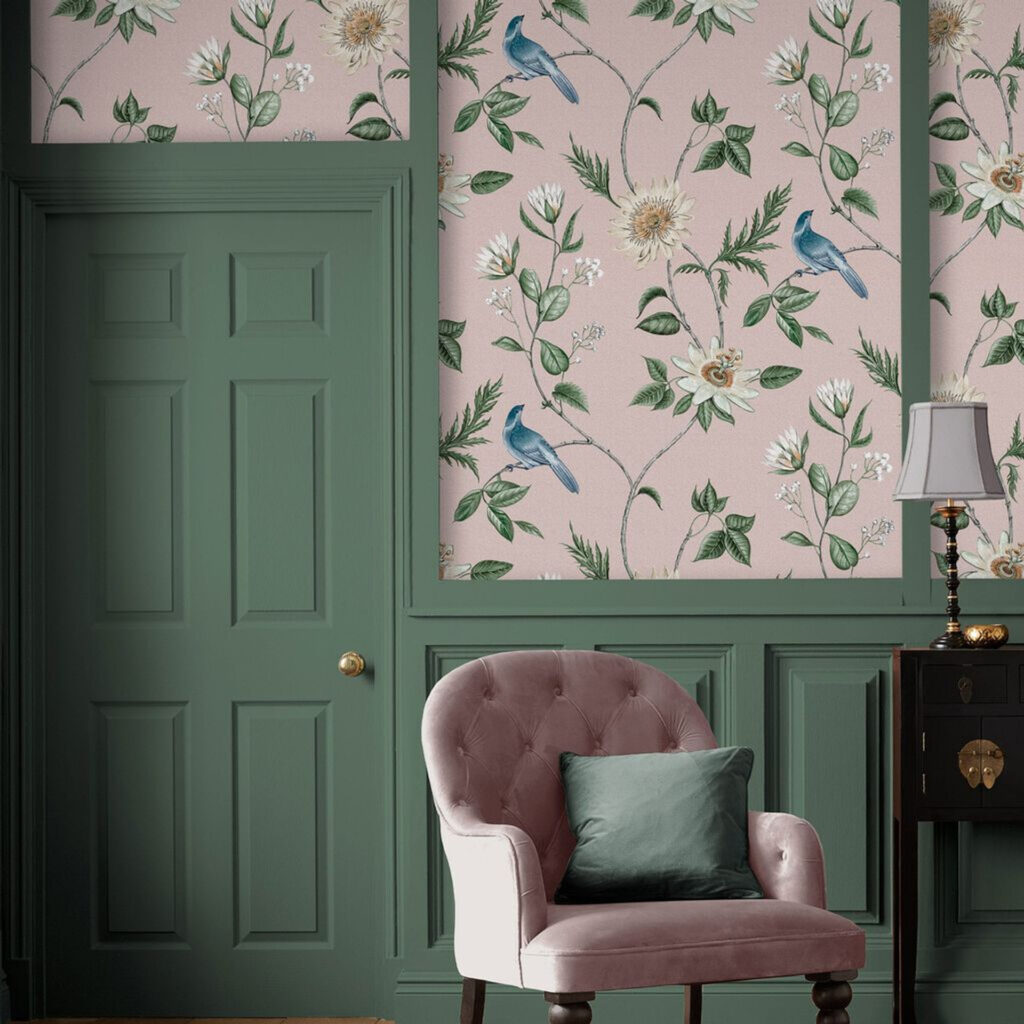 Nuit Blush Wallpaper from Graham & Brown.