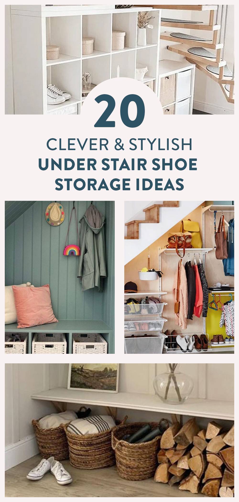 25 Clever and Stylish Under the Stair Shoe Storage Solutions Curbly