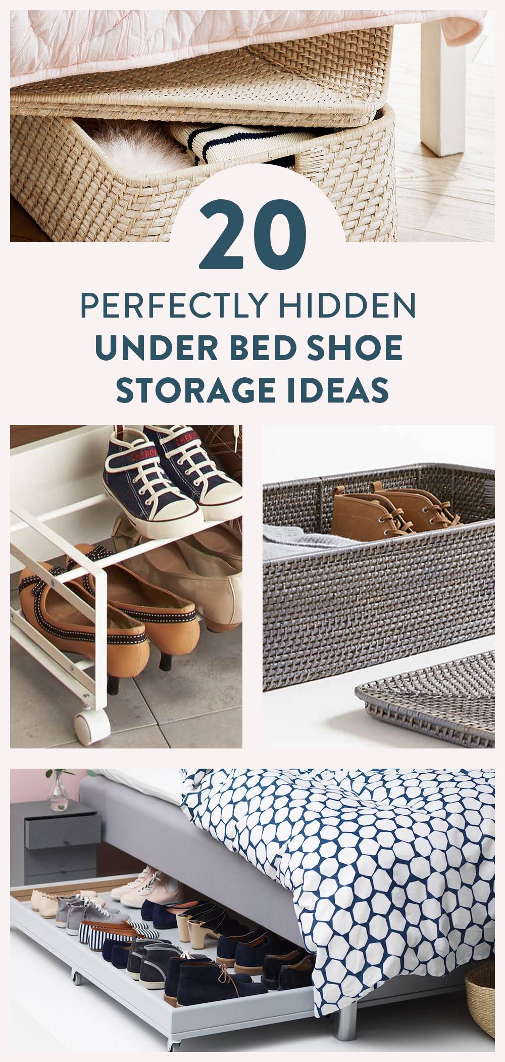 20 Perfectly Hidden Under Bed Shoe Storage Ideas Curbly
