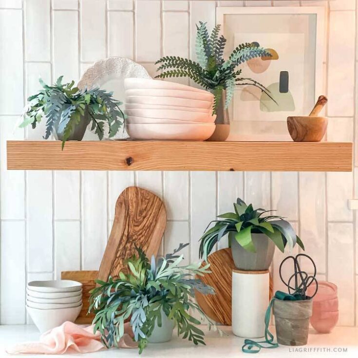 paper craft plants