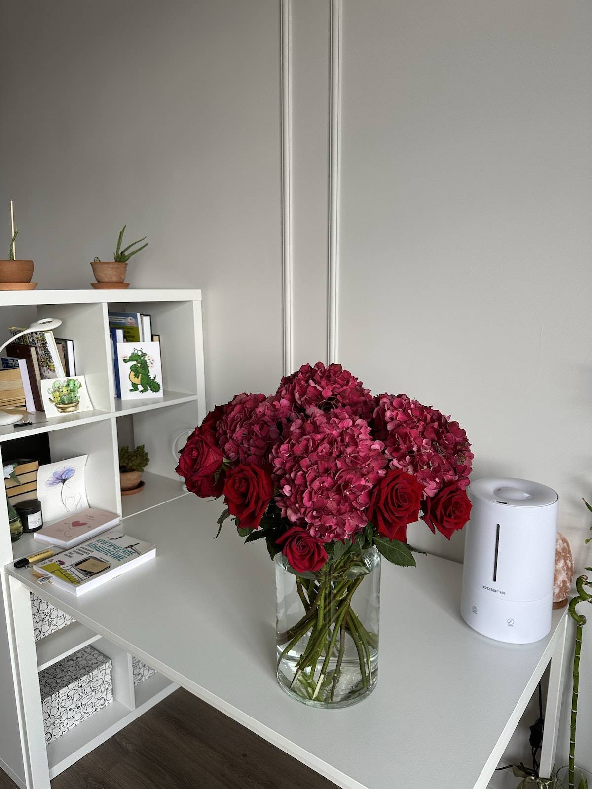 hydrangeas in vase