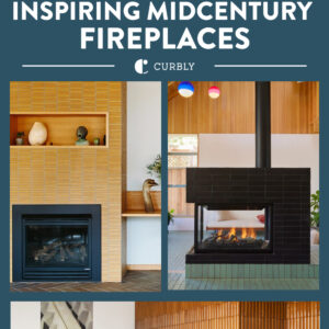 midcentury fireplaces.
