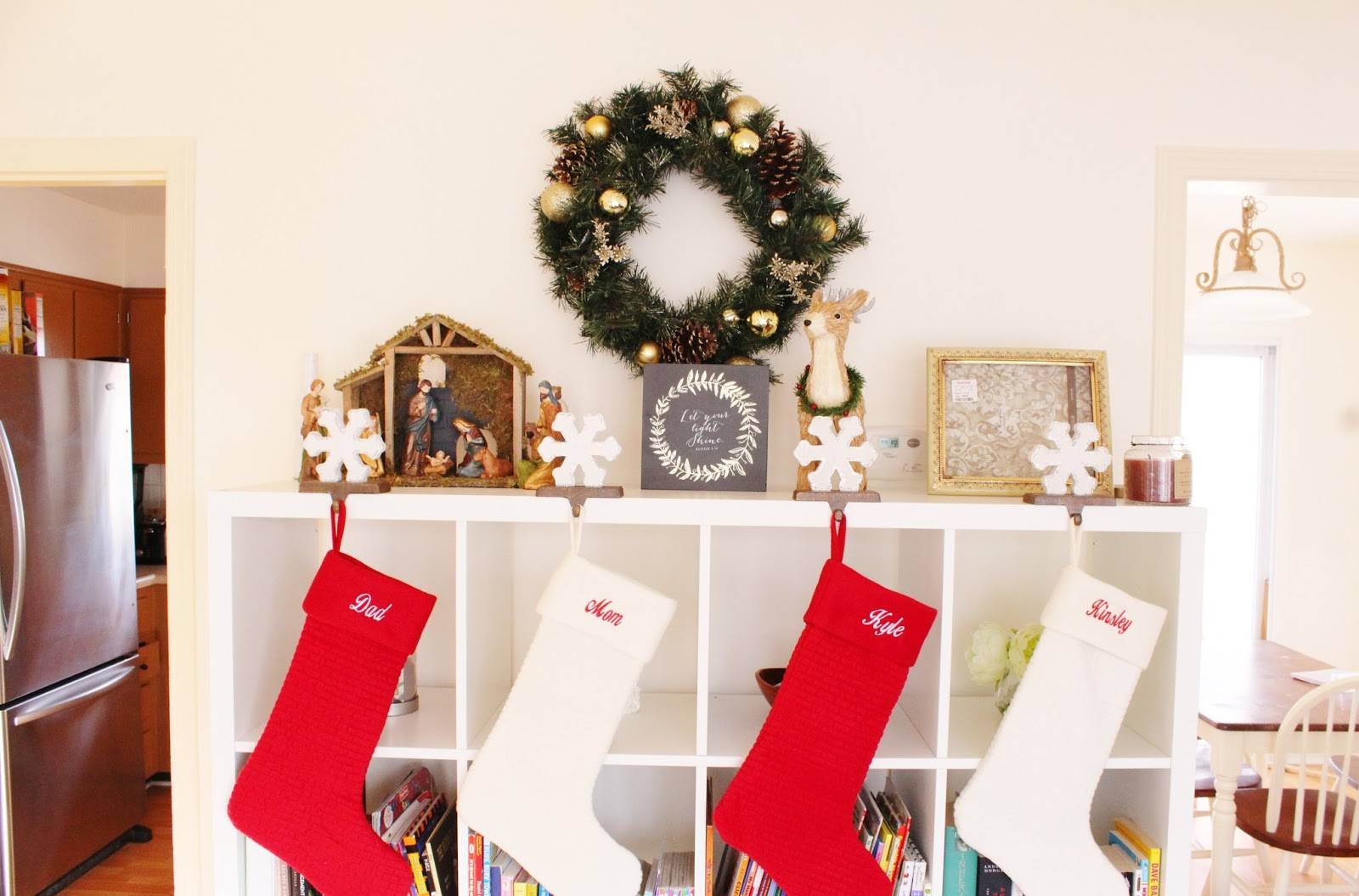 Christmas Stocking Hanging Ideas No Fireplace Required