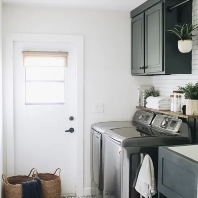 beautiful and functional laundry room.