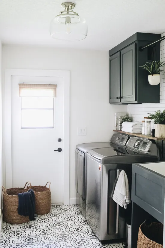 beautiful and functional laundry room. 
