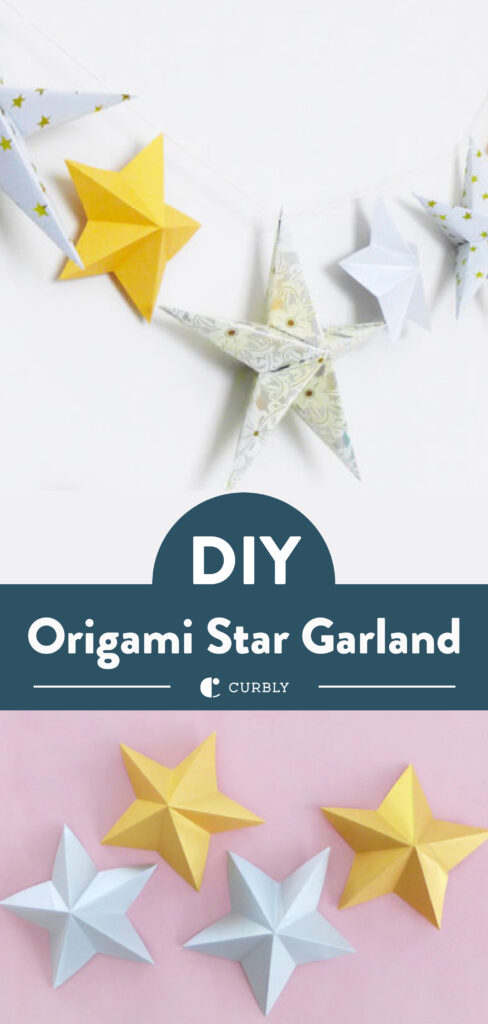 Origami Star Paper Garland Tutorial