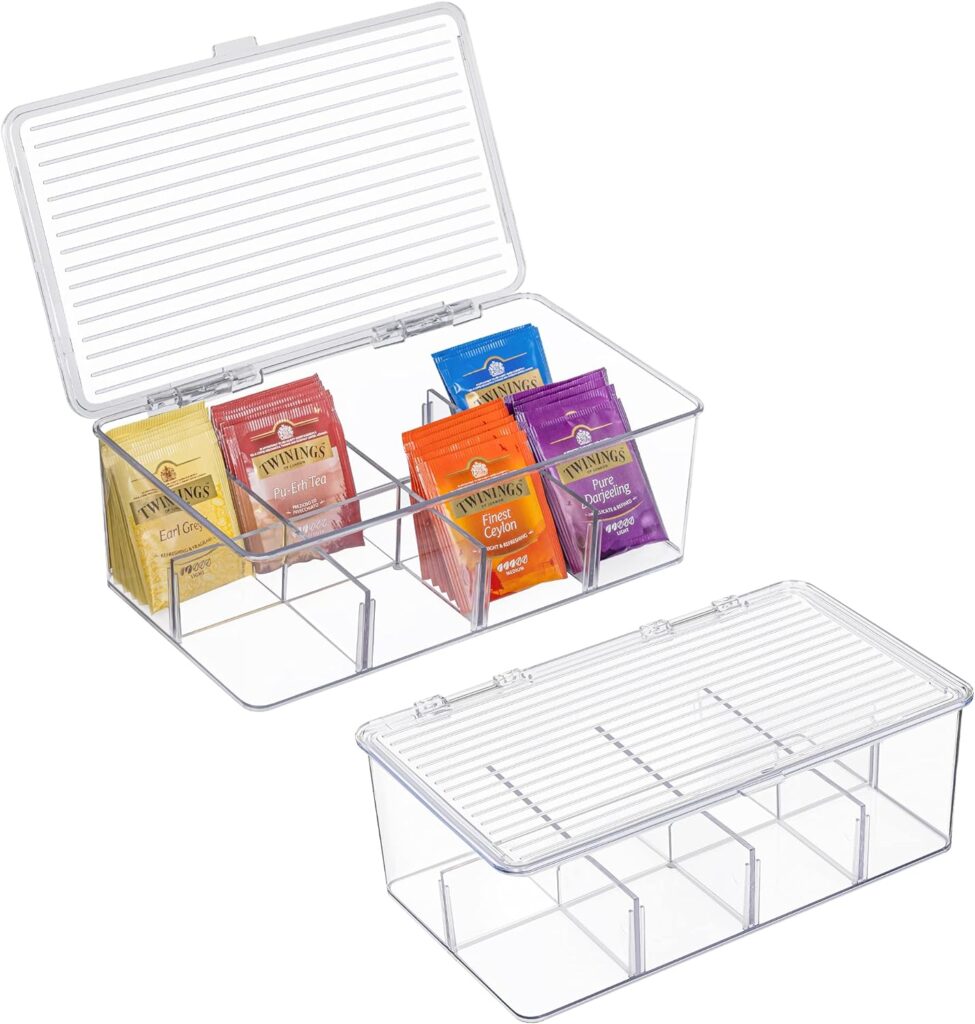 This clear tea storage box