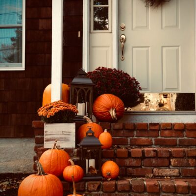 front porch fall decor