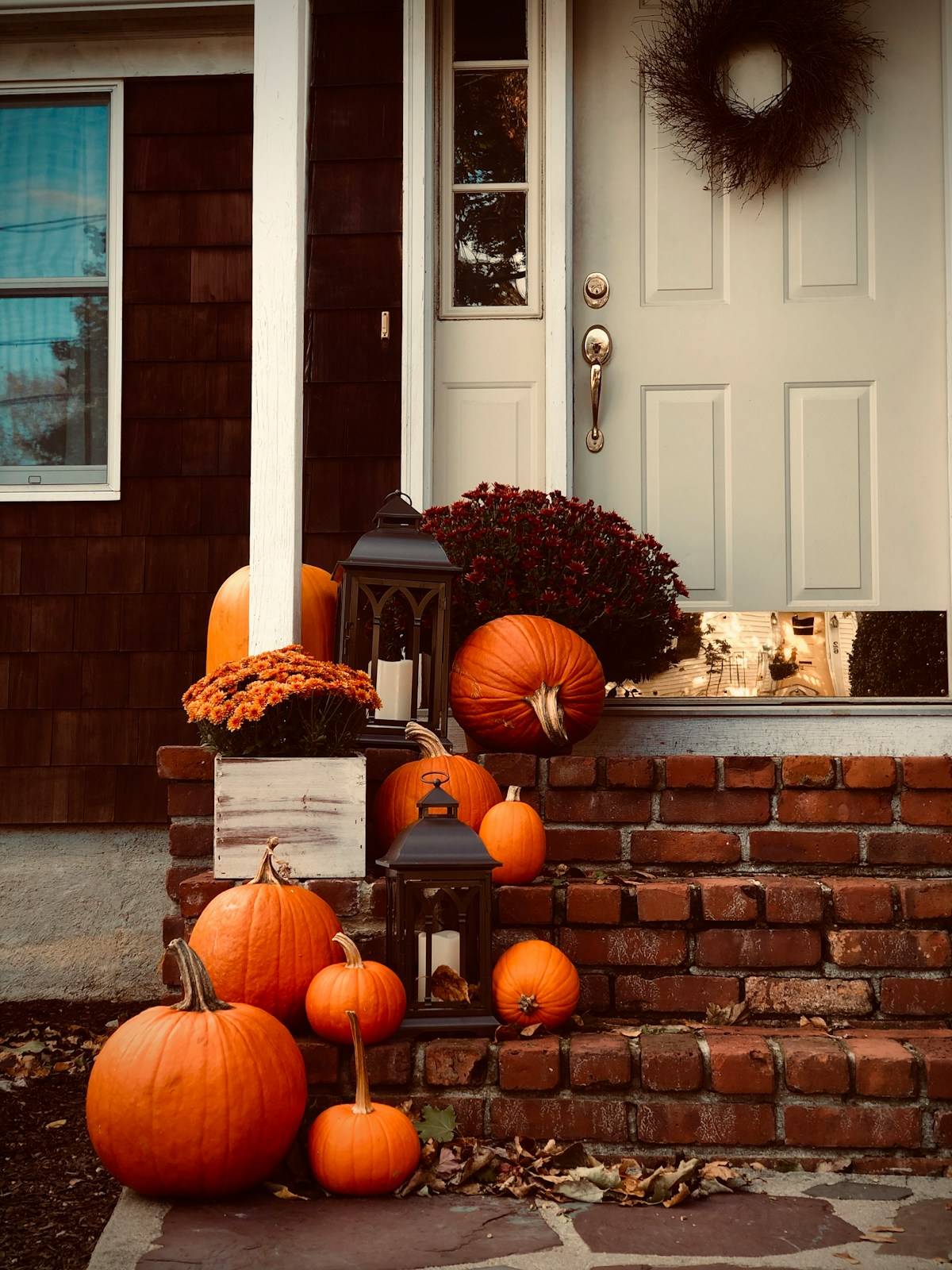 front porch fall decor